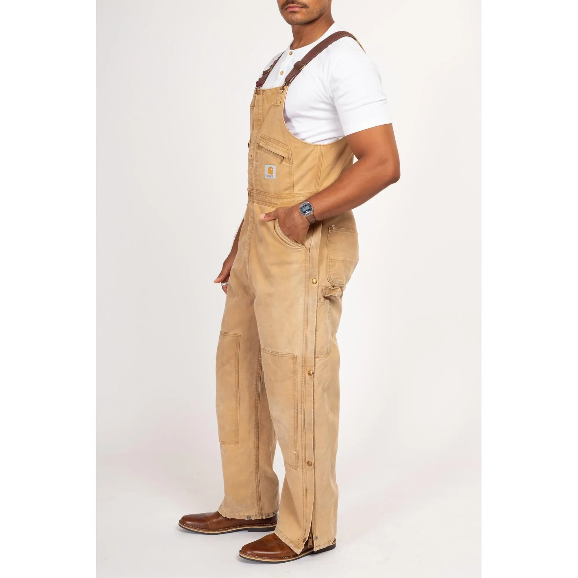 38x32 90s Carhartt Insulated Quilt Lined Overalls
