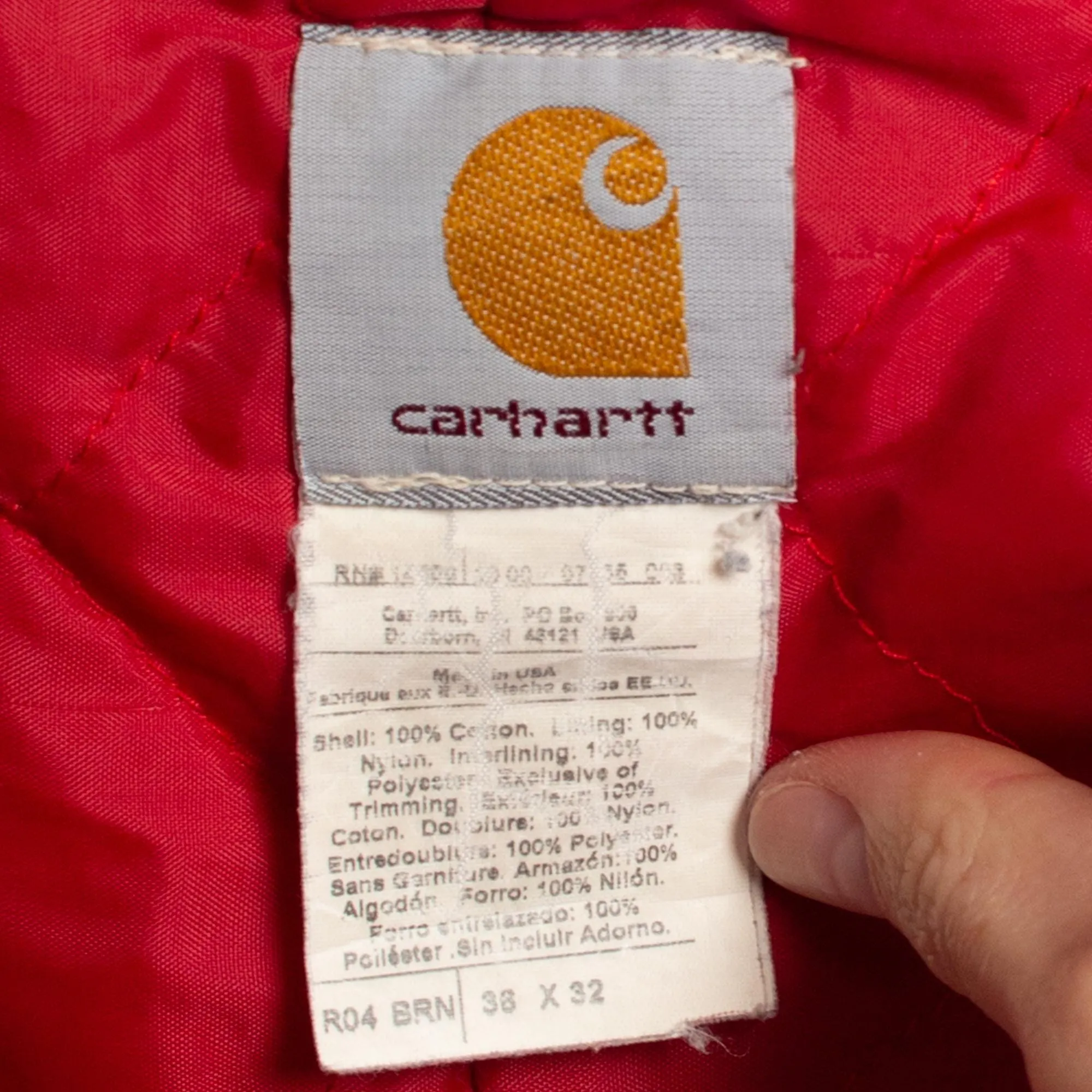 38x32 90s Carhartt Insulated Quilt Lined Overalls