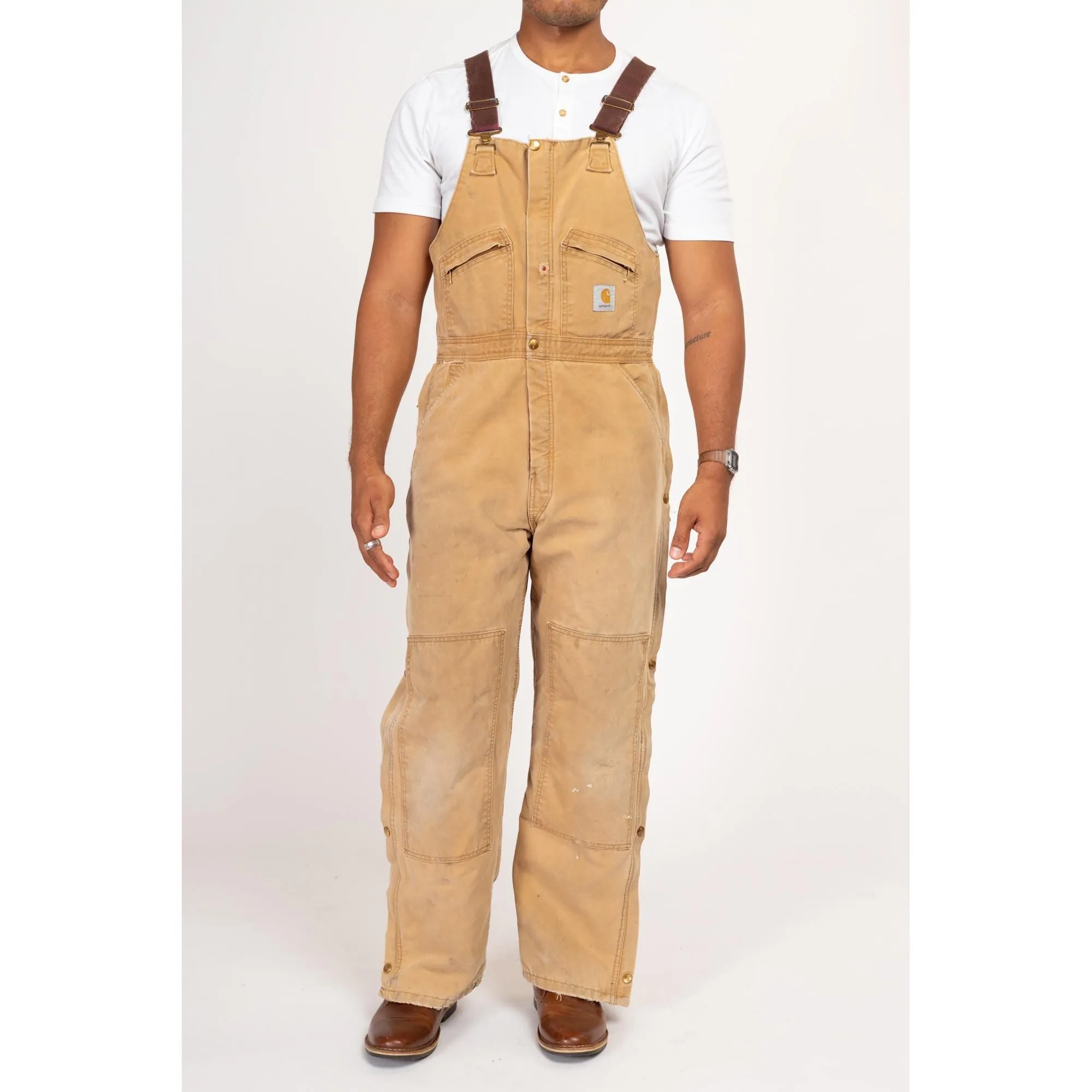 38x32 90s Carhartt Insulated Quilt Lined Overalls
