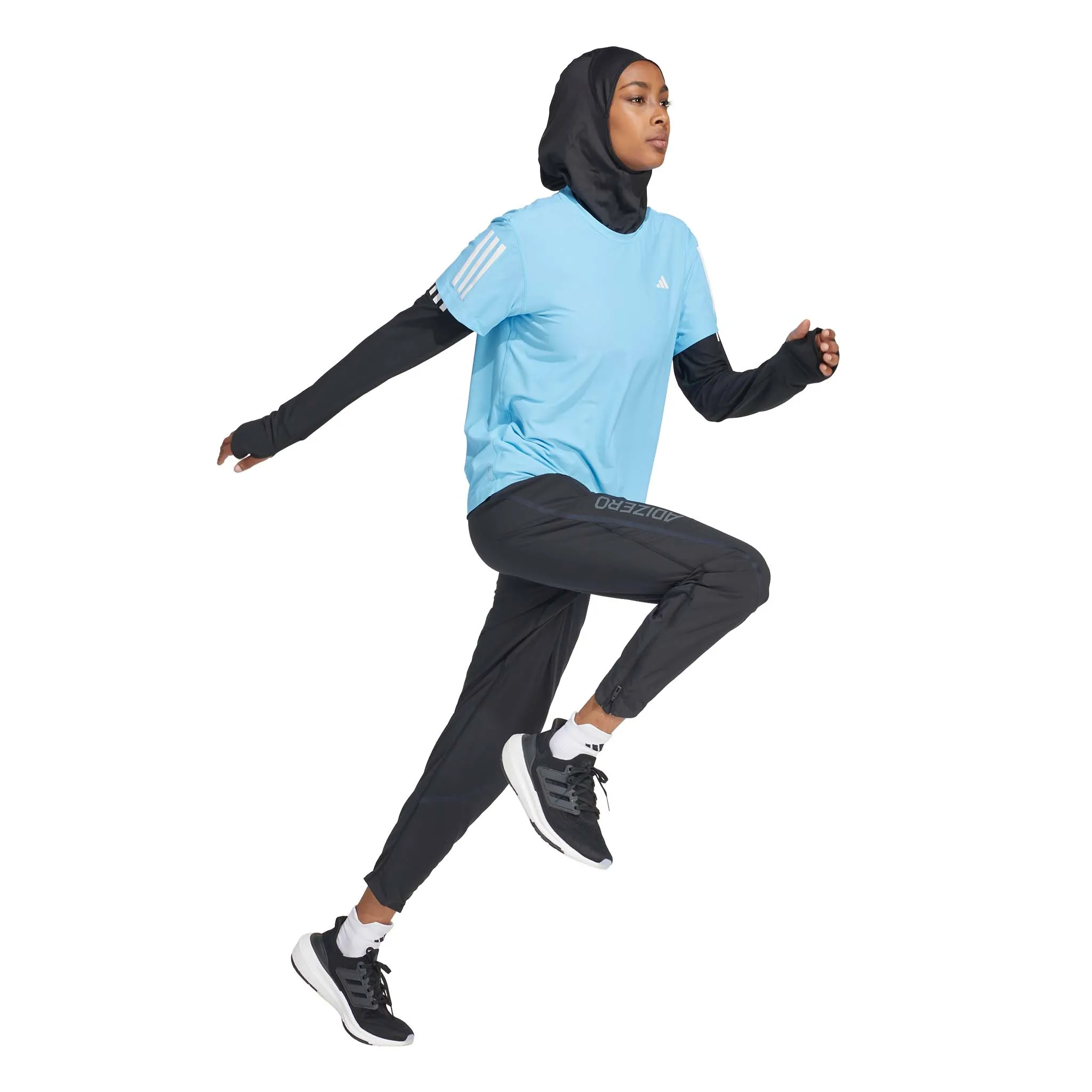 adidas | Women's Own The Run T-Shirt - Semi Blue Burst