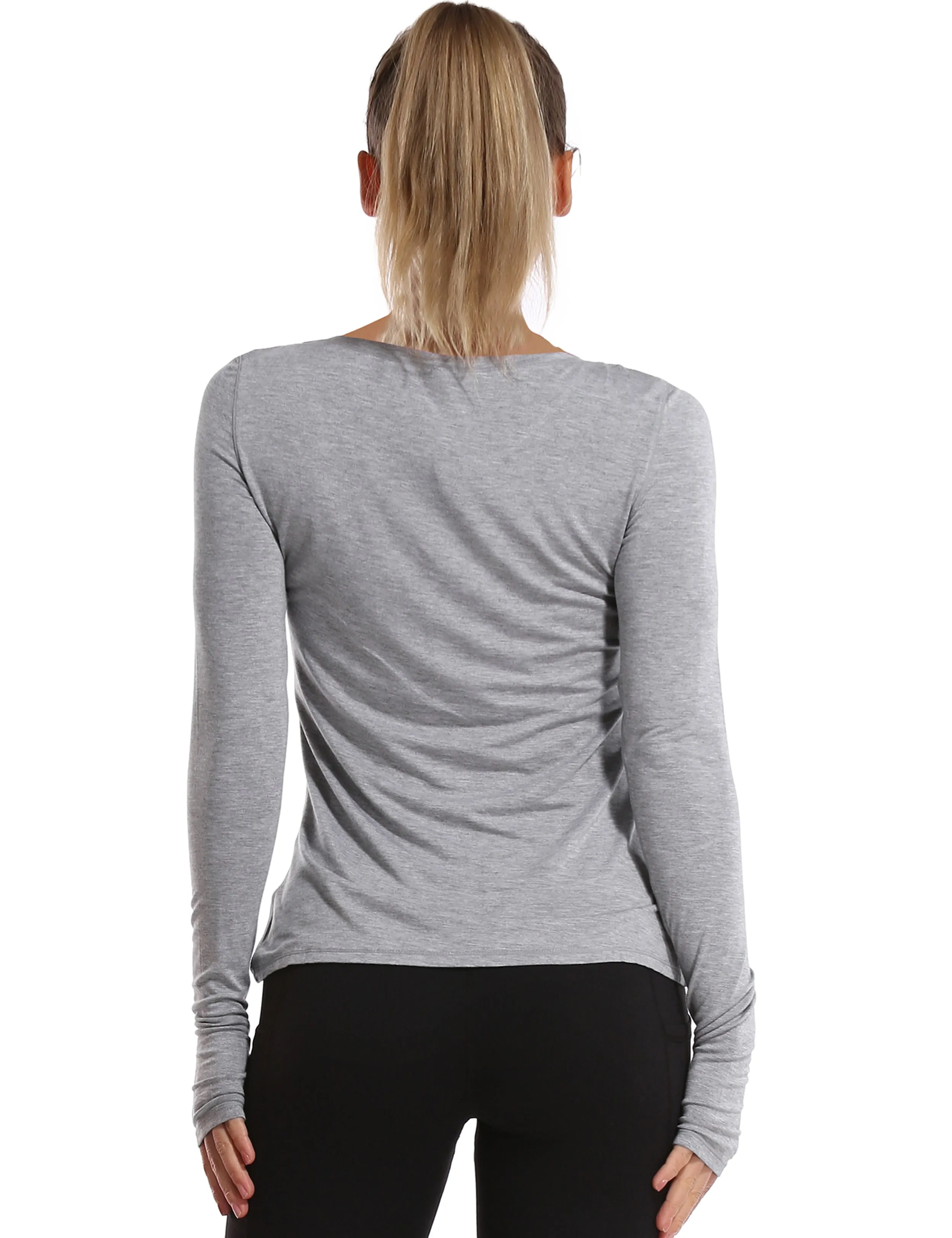 Athlete Long Sleeve Tops heathergray_Golf