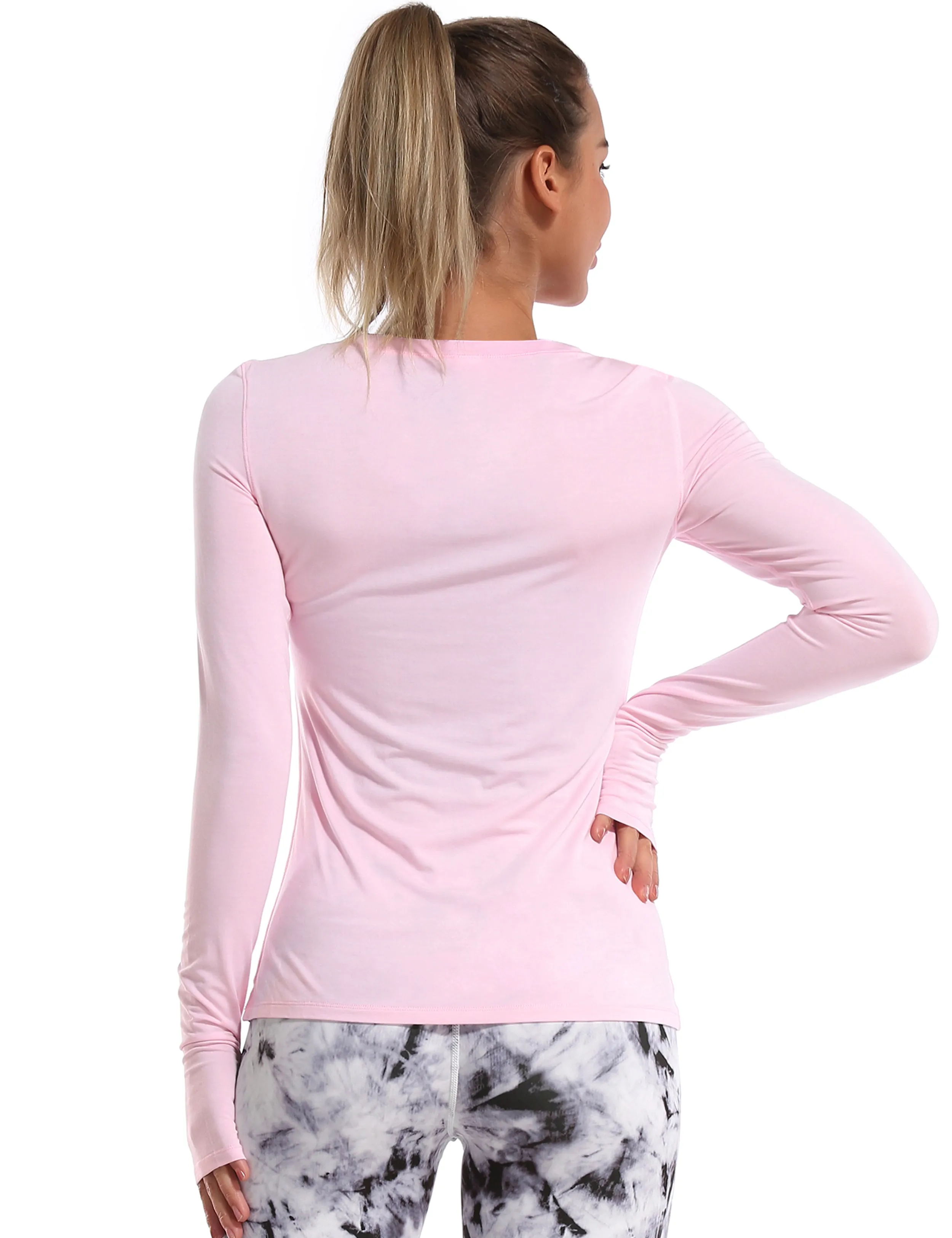 Athlete Long Sleeve Tops lightpink_Pilates