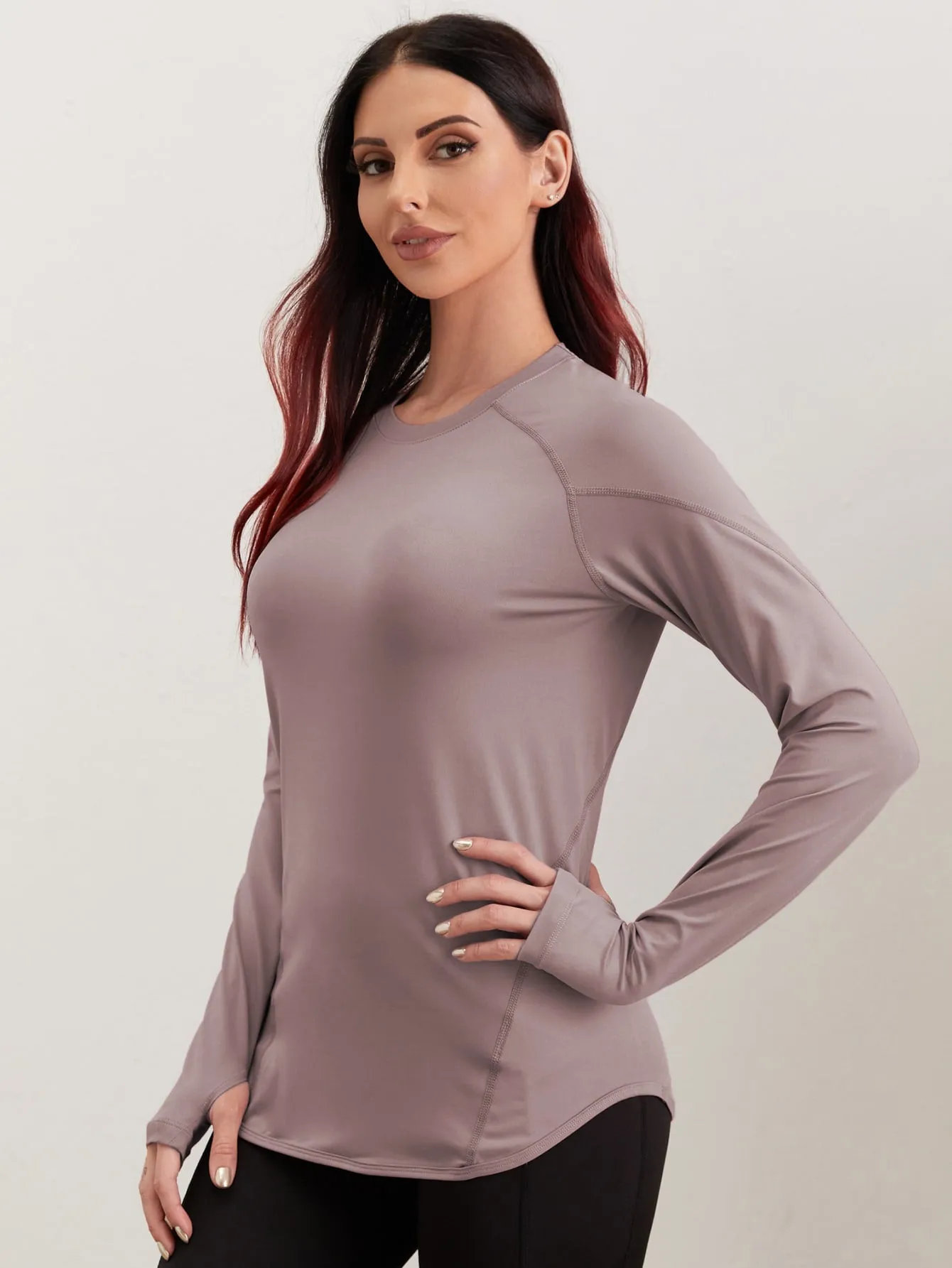 Breathable Active Tee With Thumb Holes ss22