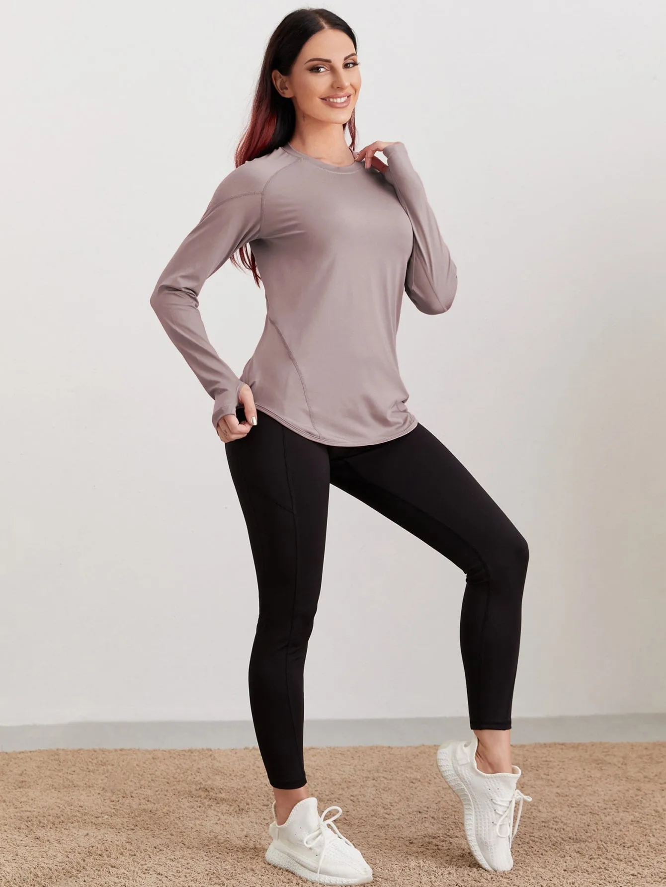Breathable Active Tee With Thumb Holes ss22
