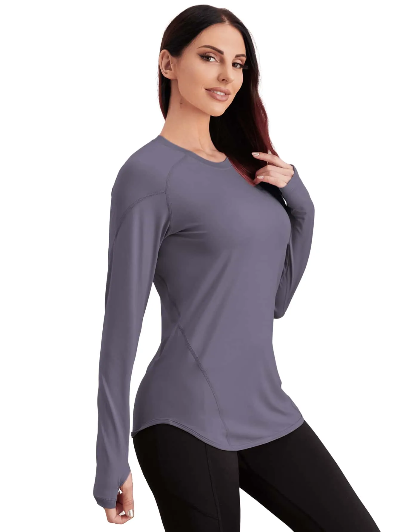 Breathable Active Tee With Thumb Holes ss22