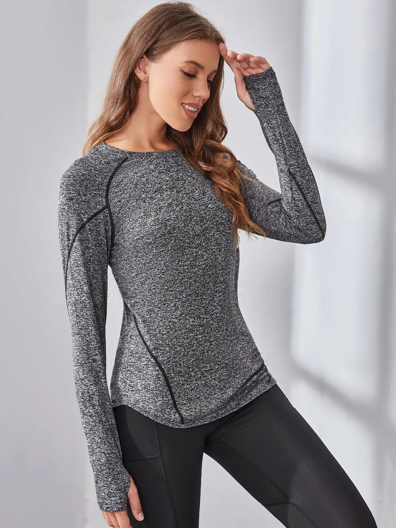 Breathable Active Tee With Thumb Holes ss22