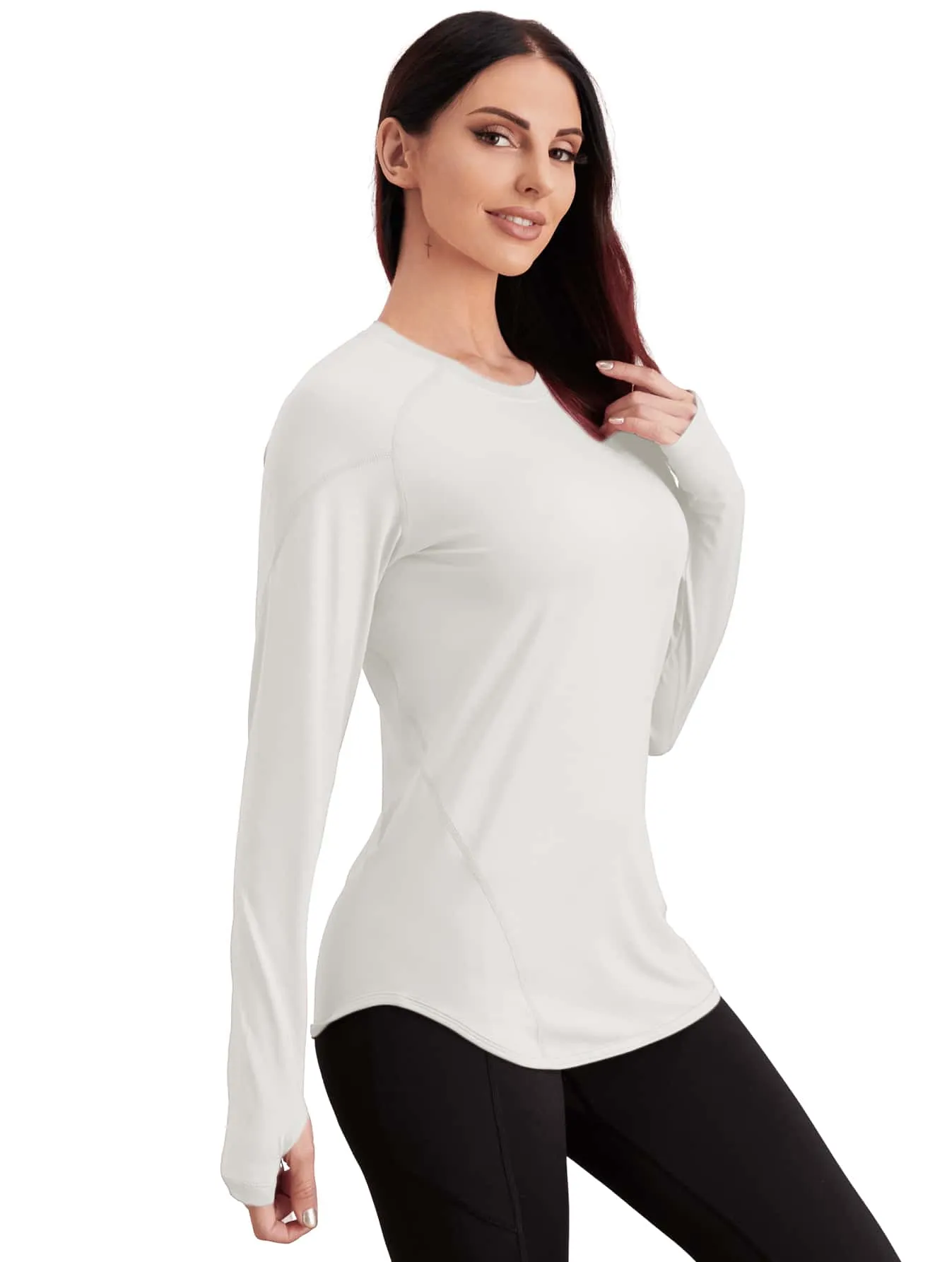 Breathable Active Tee With Thumb Holes ss22