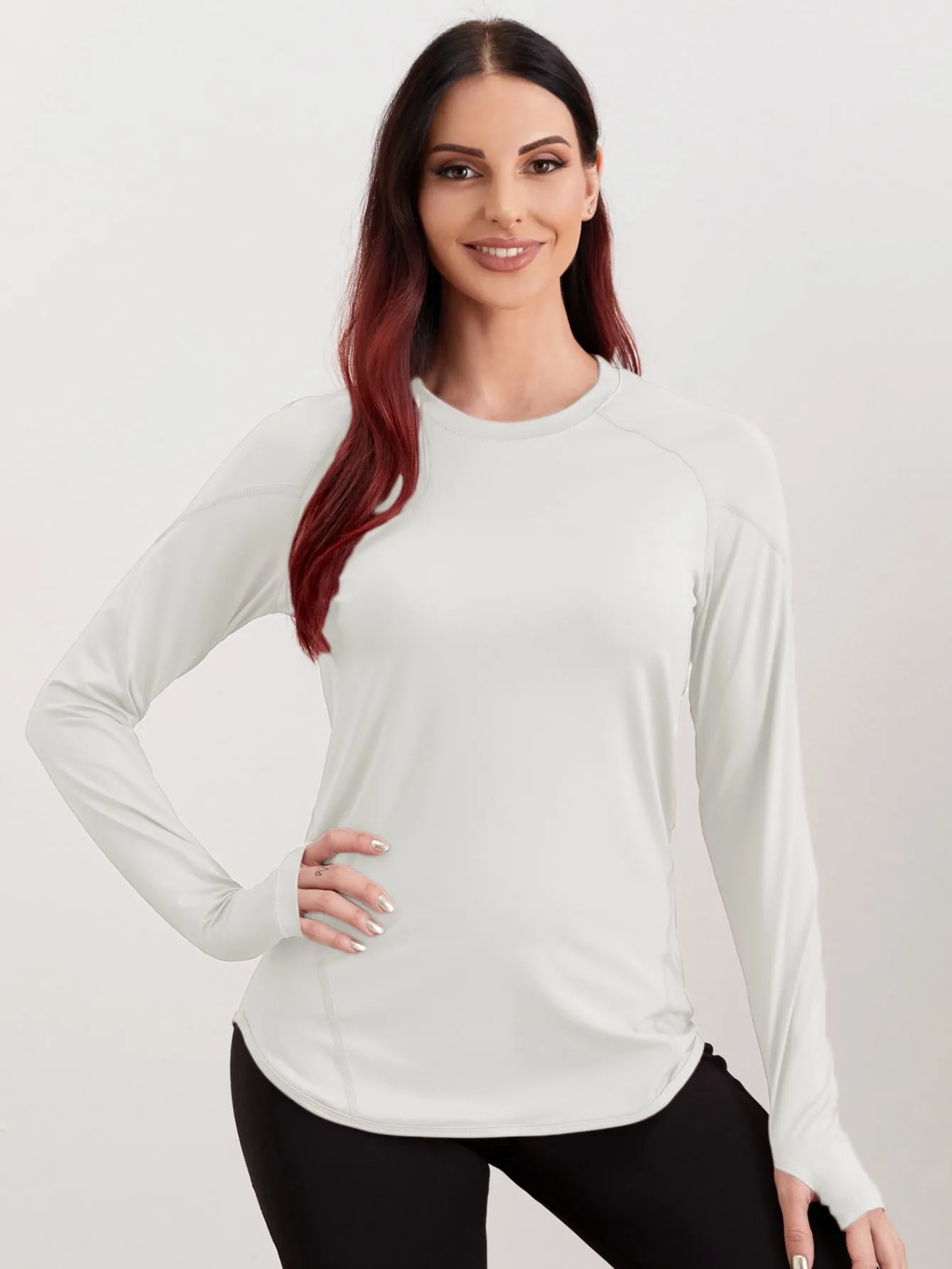 Breathable Active Tee With Thumb Holes ss22