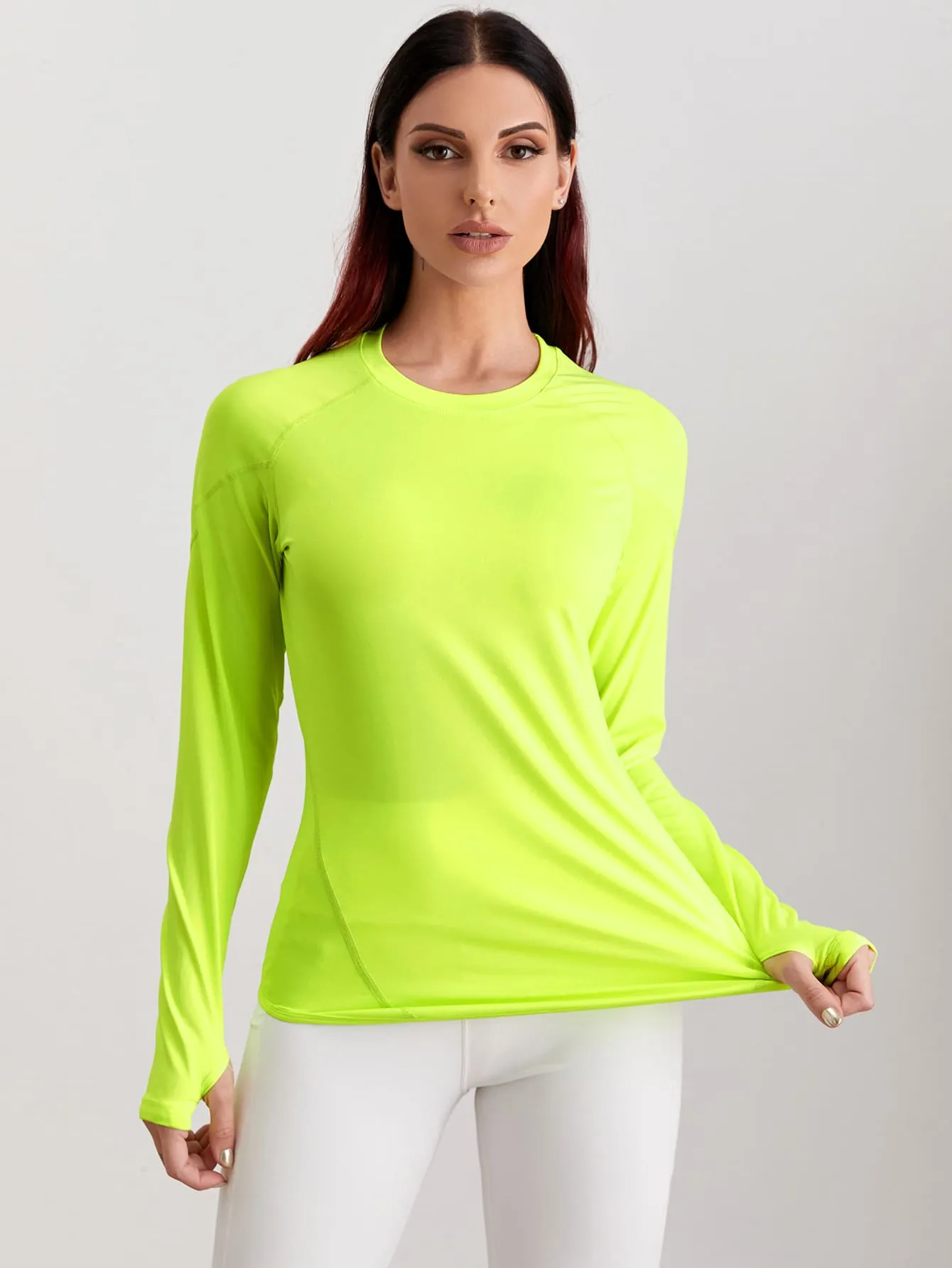 Breathable Active Tee With Thumb Holes ss22