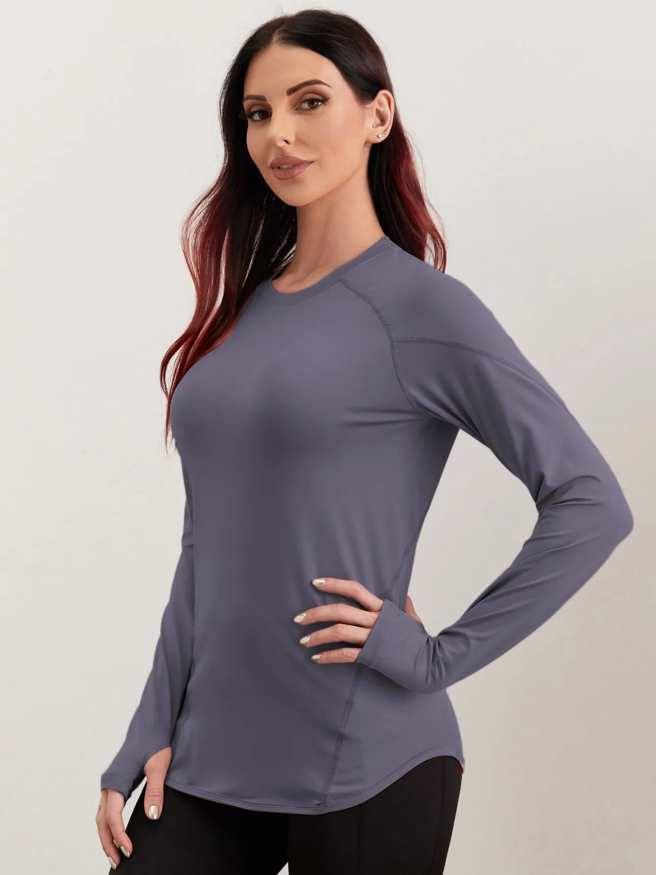 Breathable Active Tee With Thumb Holes ss22