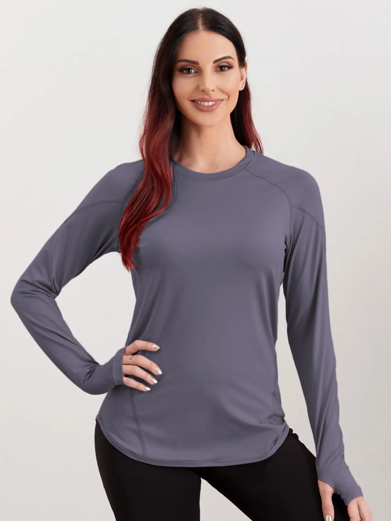 Breathable Active Tee With Thumb Holes ss22