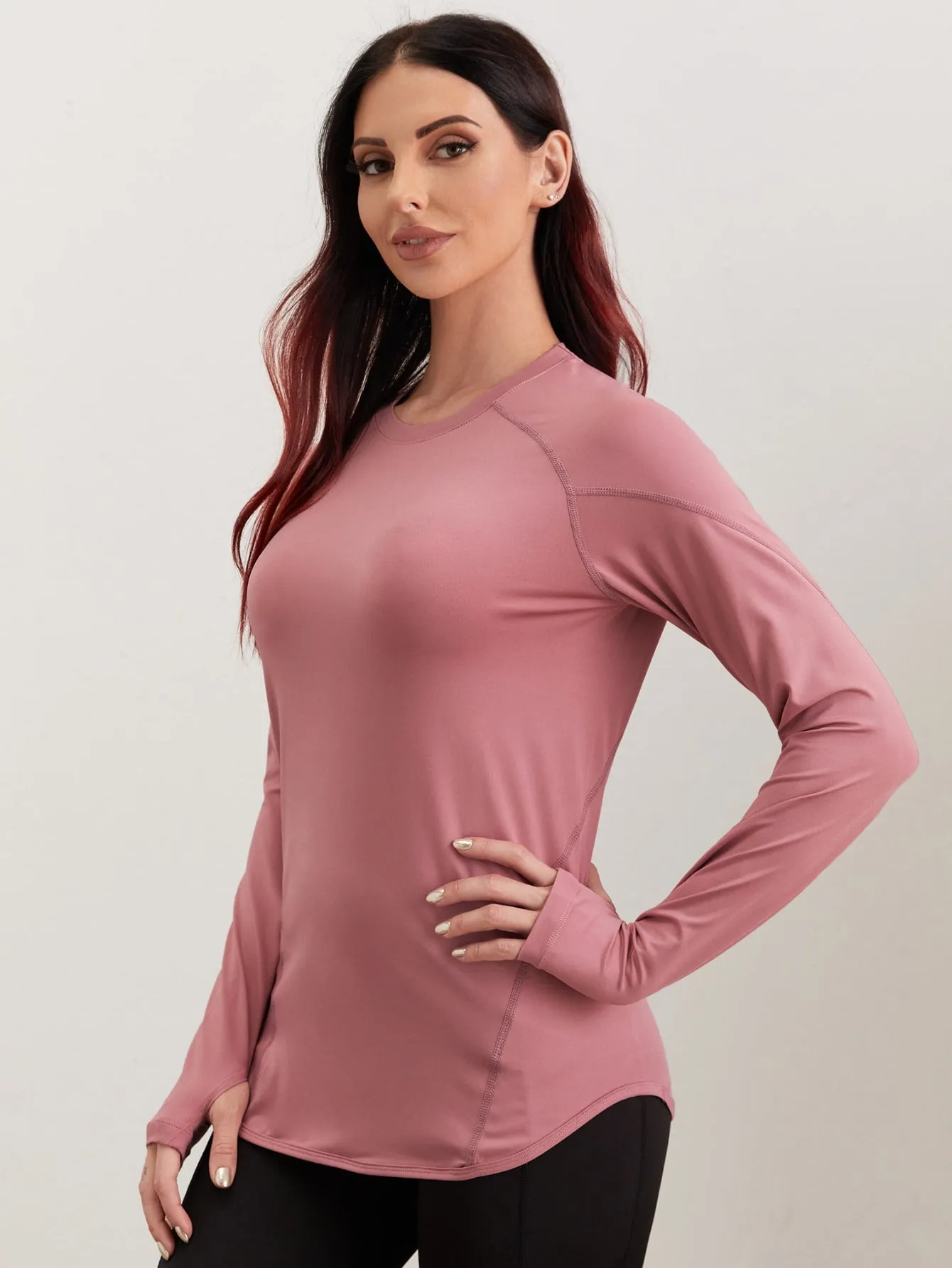 Breathable Active Tee With Thumb Holes ss22