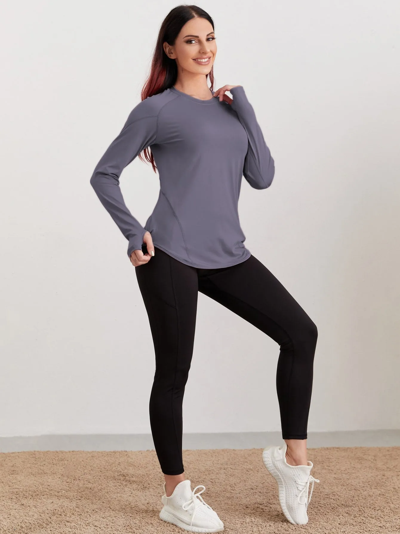 Breathable Active Tee With Thumb Holes ss22