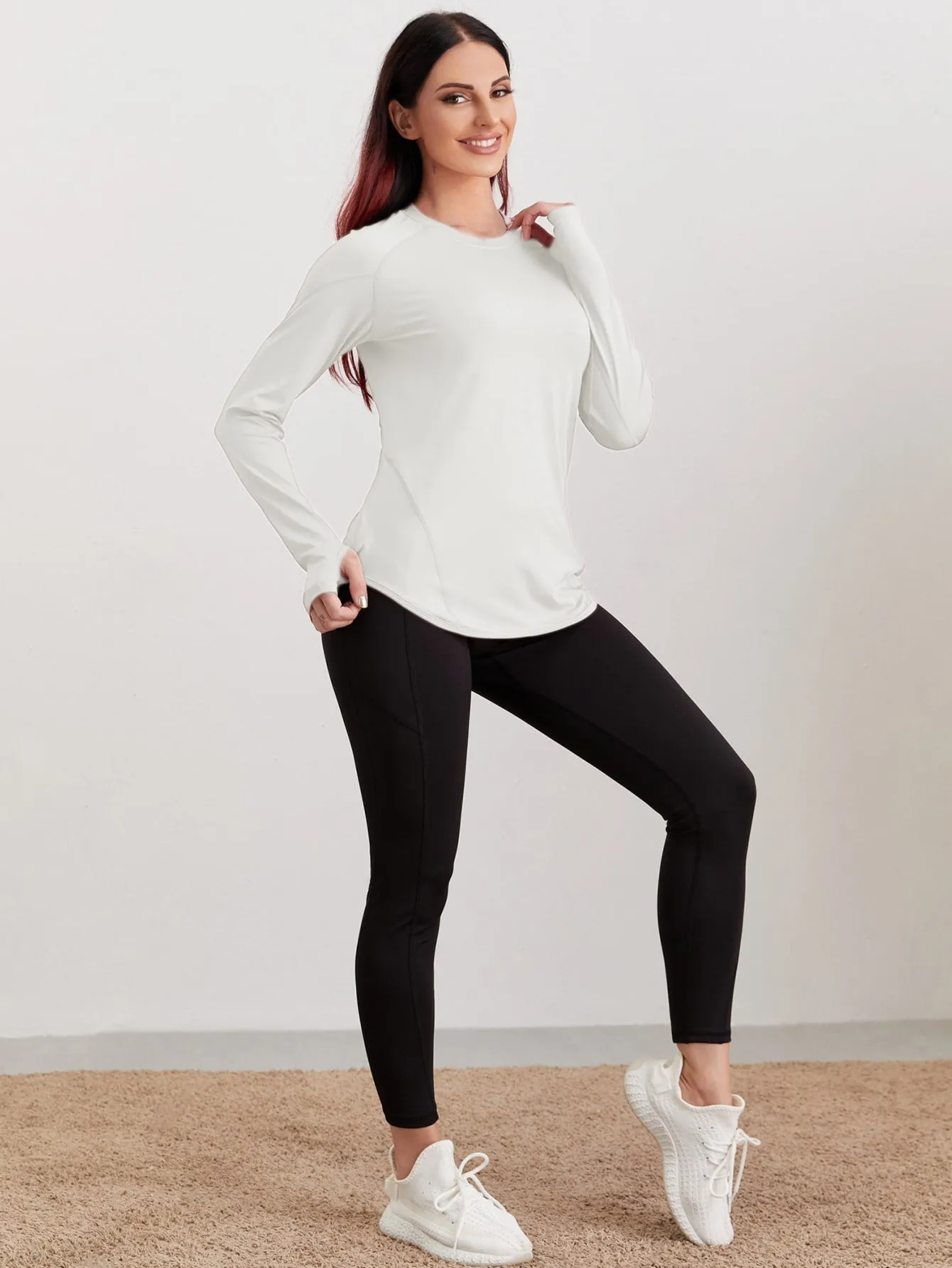 Breathable Active Tee With Thumb Holes ss22