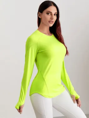 Breathable Active Tee With Thumb Holes ss22