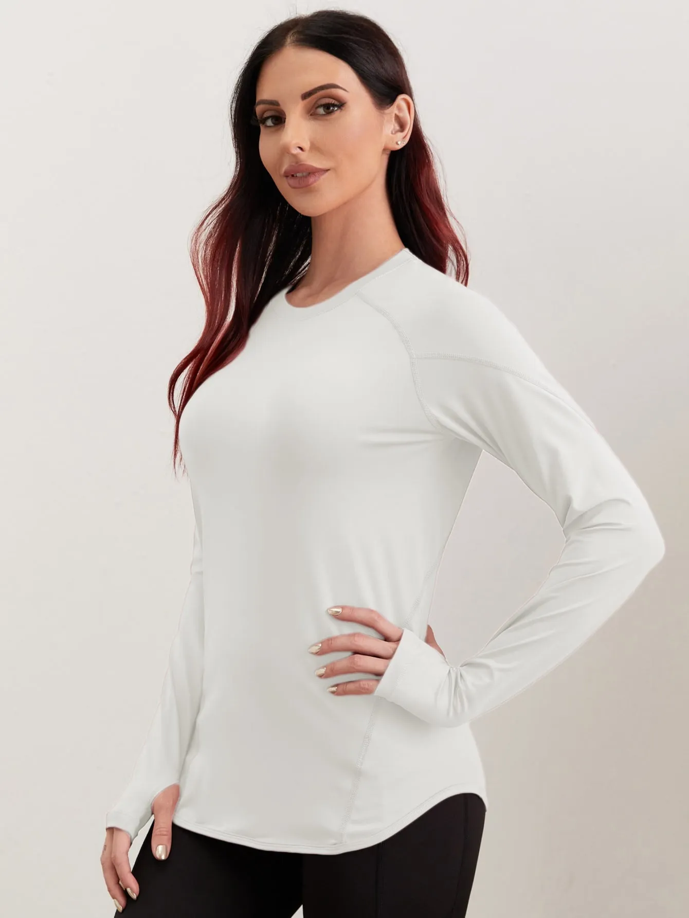 Breathable Active Tee With Thumb Holes ss22