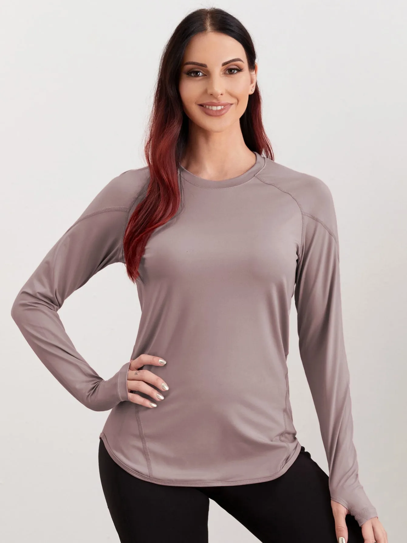 Breathable Active Tee With Thumb Holes ss22