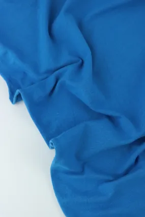 Cerulean Blue Lightweight Cotton Spandex Jersey