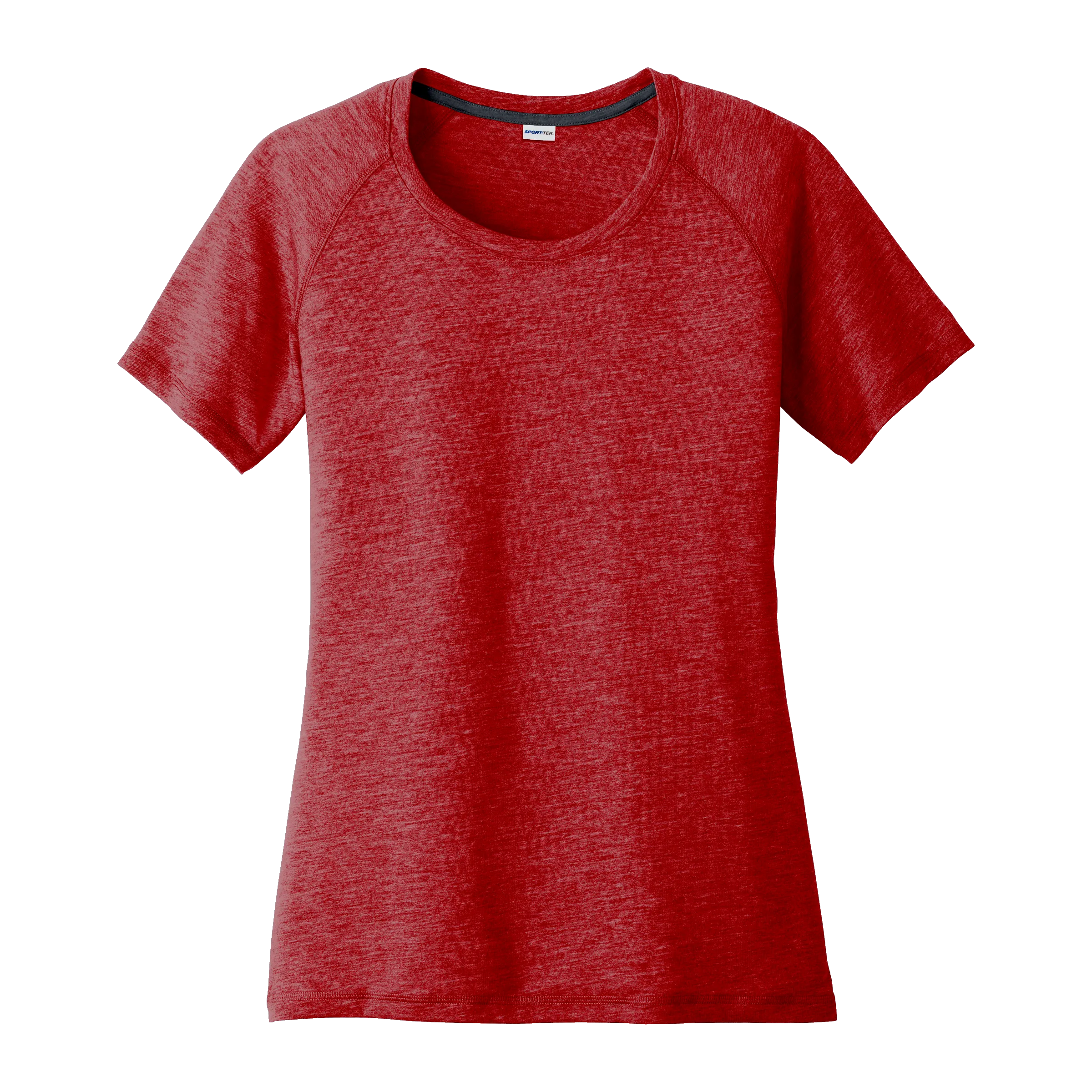 D1857W Ladies Tri-Blend Wicking Scoop Neck Raglan Tee