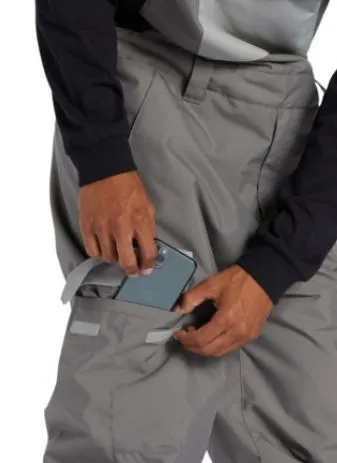 DC GRAY DOCILE TECHNICAL SNOW BIB PANTS 2024