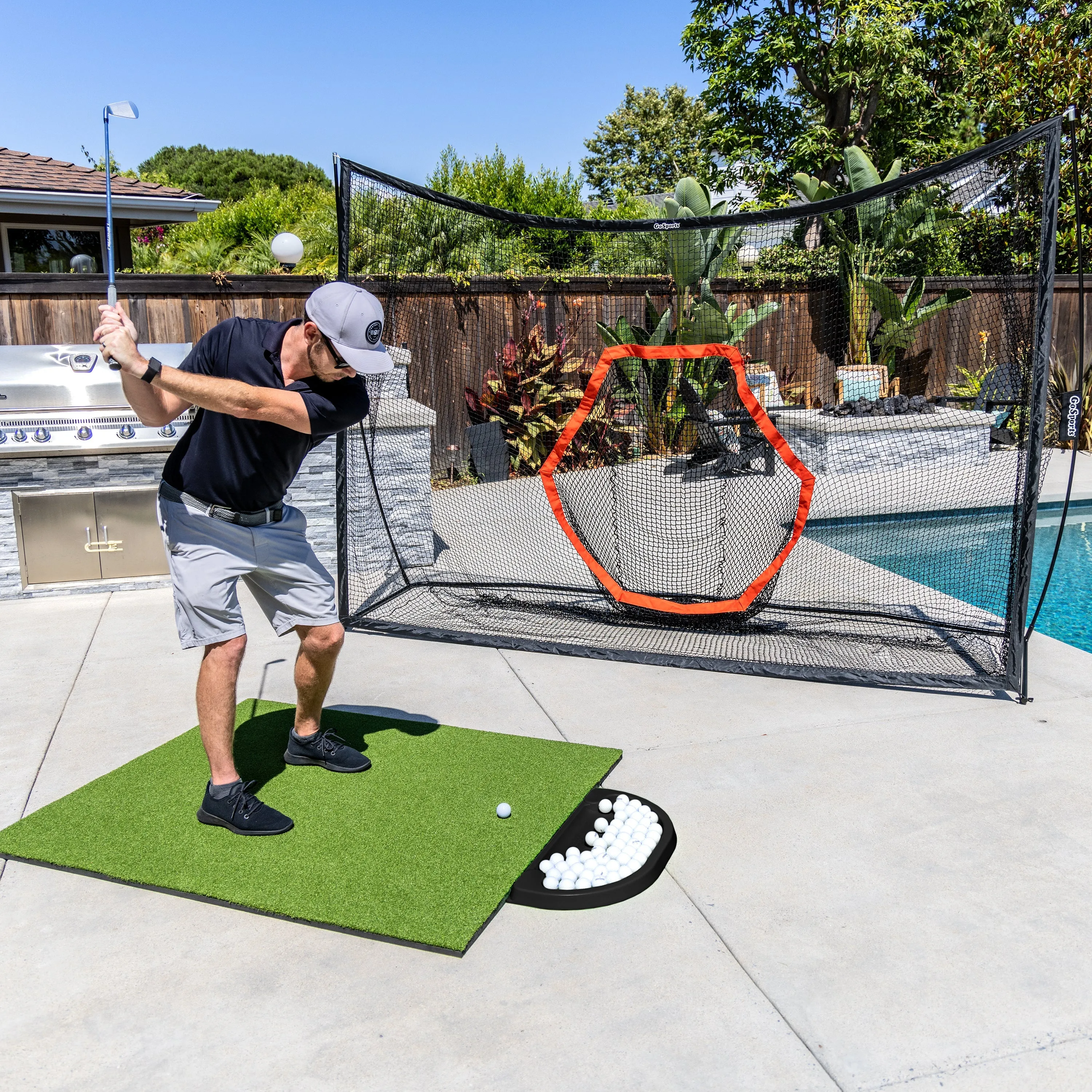 GoSports All-Weather Golf Ball Tray - Black