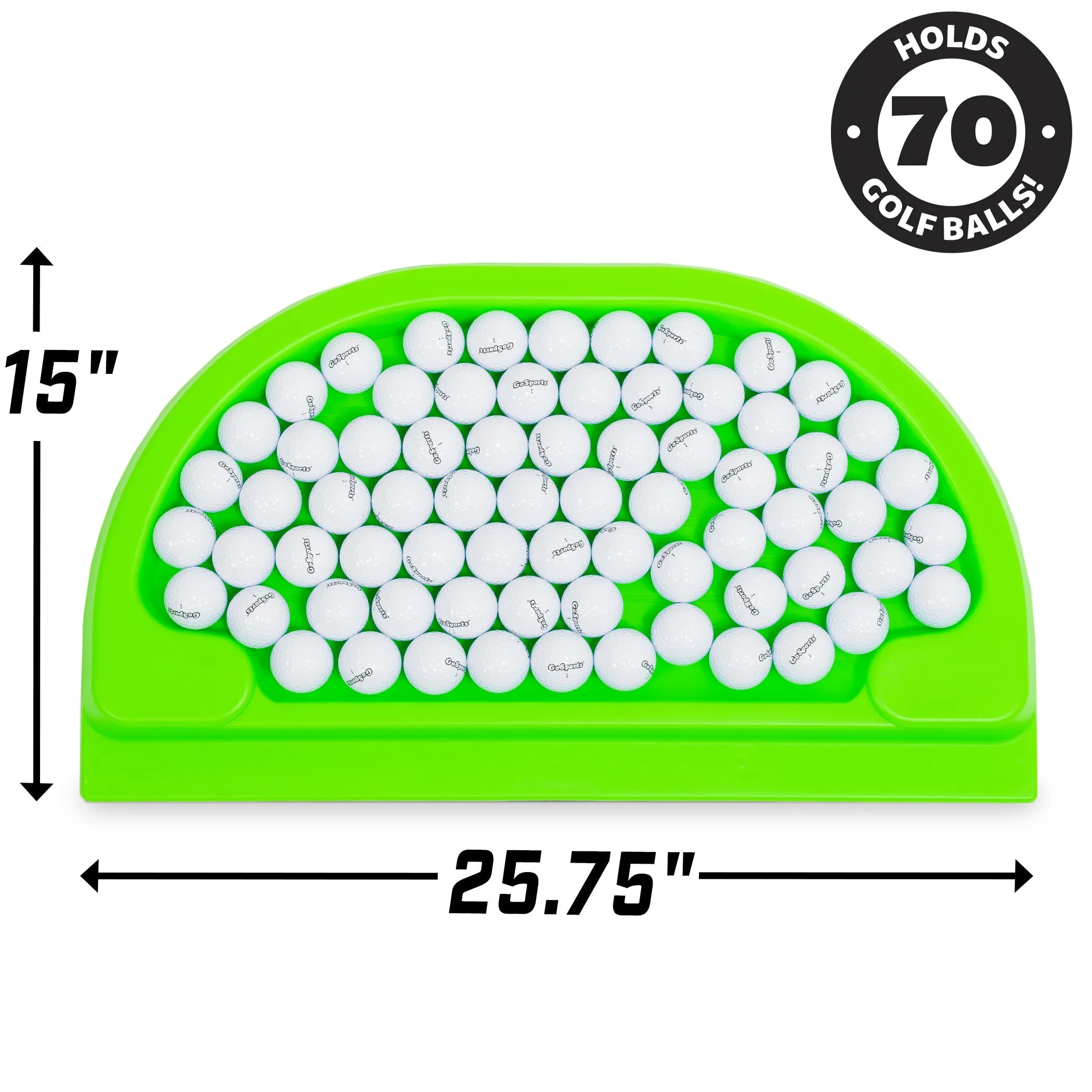 GoSports All-Weather Golf Ball Tray - Green