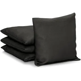 GoSports Cornhole Bean Bags Set of 4 - Regulation All Weather - Classic Black