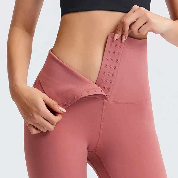 High Waist Breasted Yoga Full Length Leggings