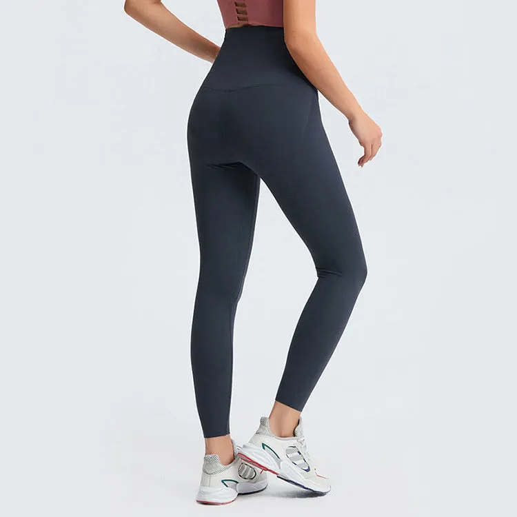 High Waist Breasted Yoga Full Length Leggings