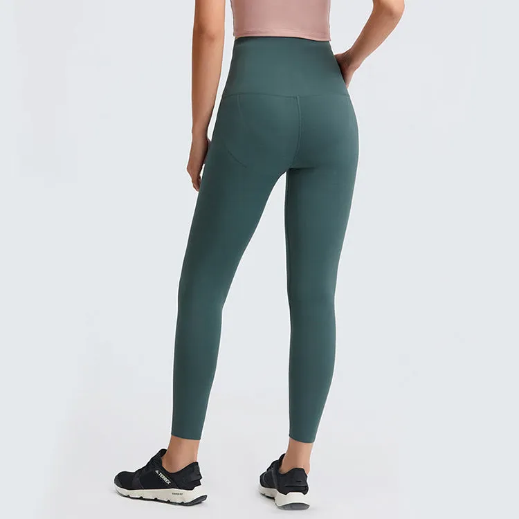 High Waist Breasted Yoga Full Length Leggings
