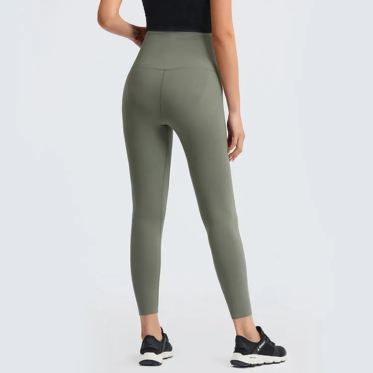 High Waist Breasted Yoga Full Length Leggings