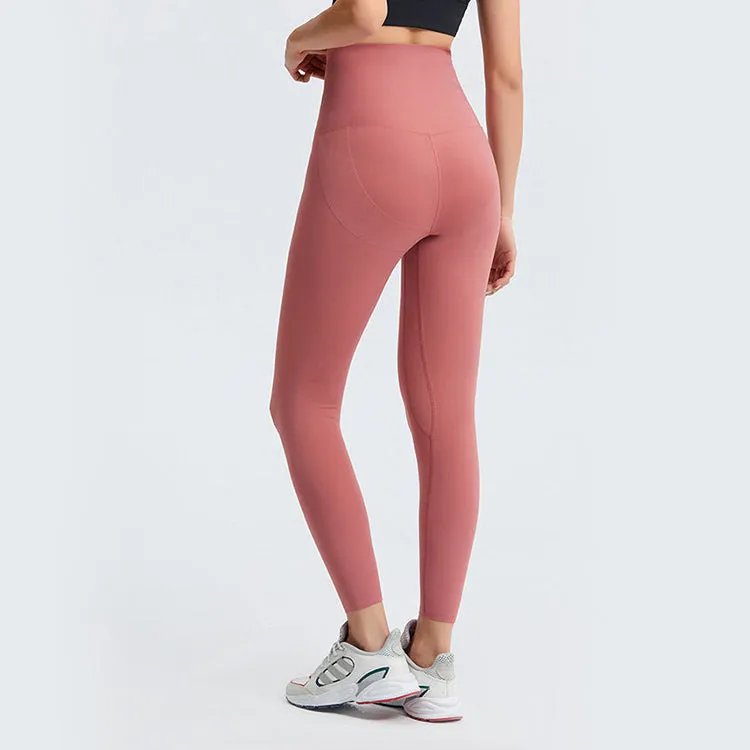 High Waist Breasted Yoga Full Length Leggings