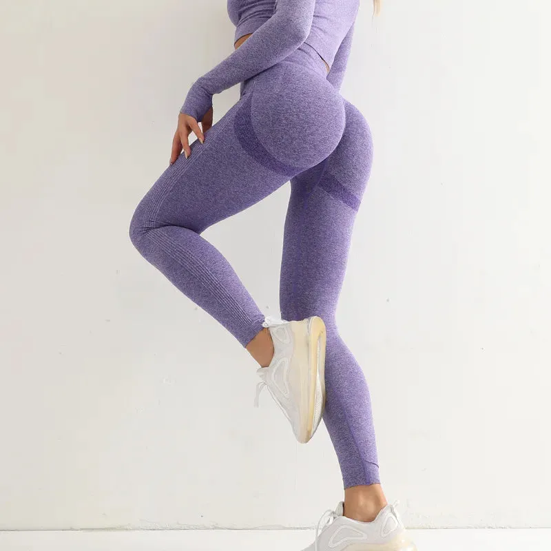 High-Waist Seamless Yoga Leggings for Women - Elastic, Quick-Dry, and Figure-Enhancing Sportswear for Gym, Jogging, and Fitness