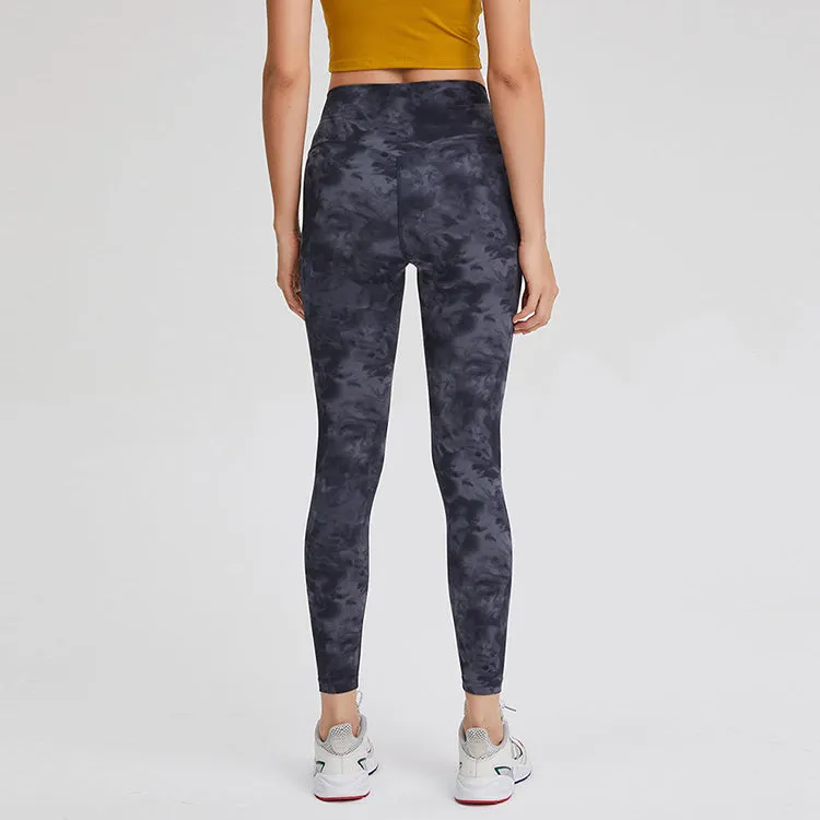 High Waisted Tie-Dye Full Length Leggings