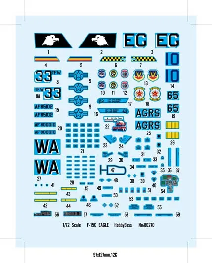 Hobby Boss Aircraft 1/72 F-15C Eagle Kit