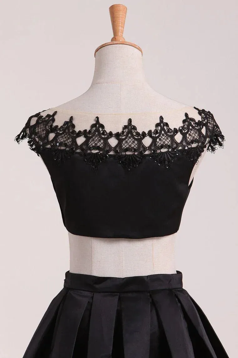 Homecoming Dresses Bateau Satin Short/Mini