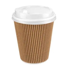 Insulated Hot Cups with Sip Lids 340ml 6pcs