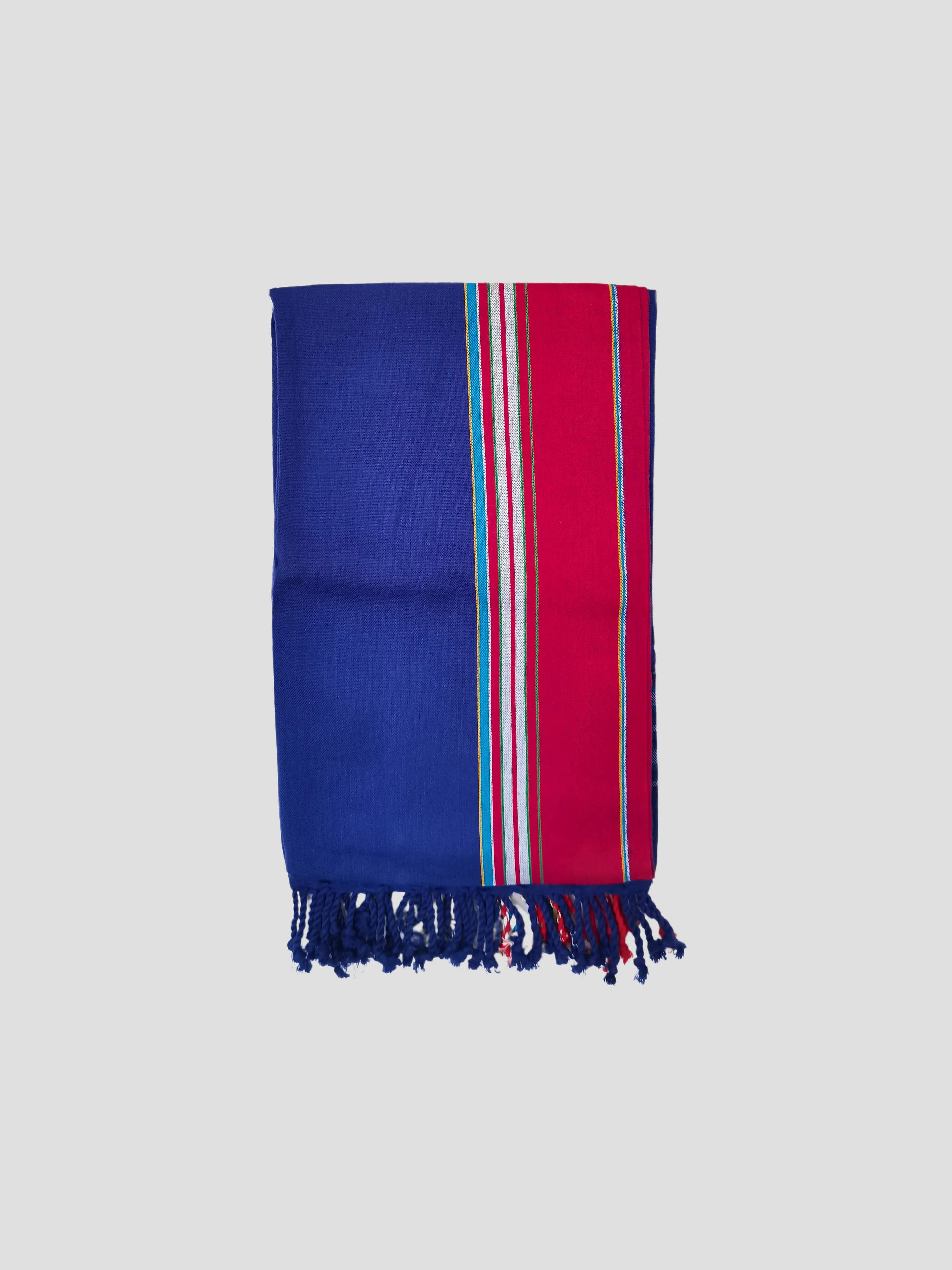 Kikoy Fabric Wrap in  Blue Red