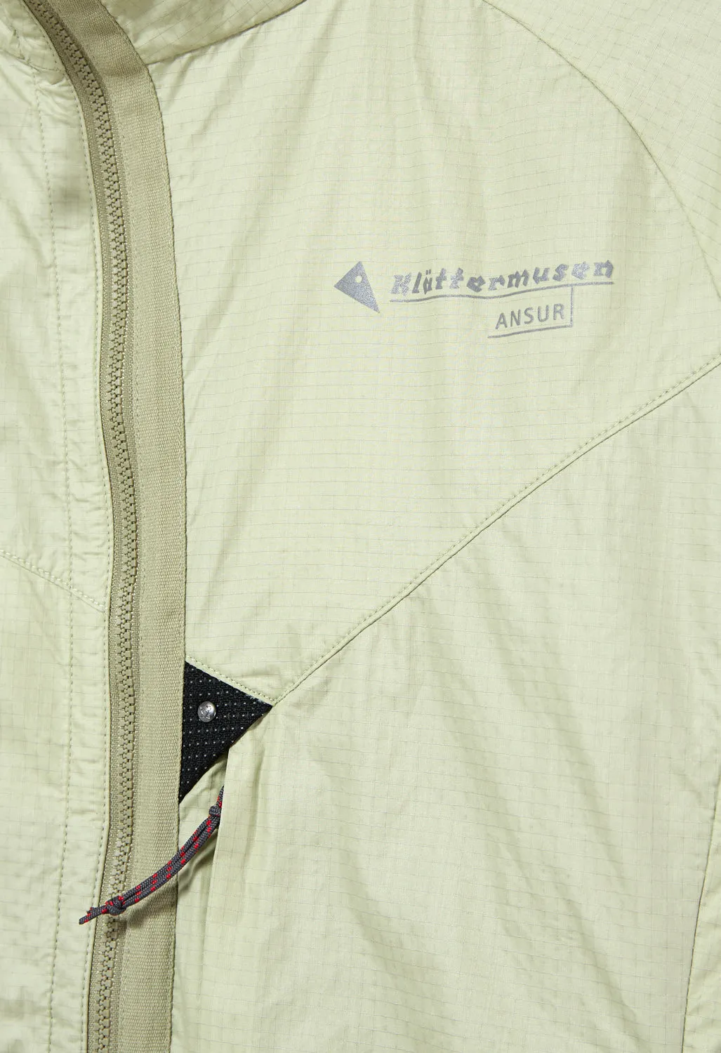 Klattermusen Men's Ansur Wind Jacket - Swamp Green/Silver Green
