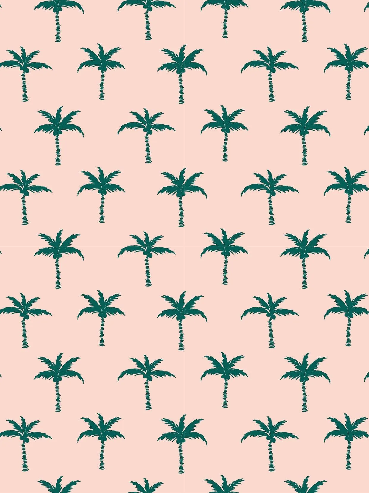 Ladies Sleeveless Golf Polo- 🏌🏿‍♀️SO® Green Coconut Tree on Pink Background Print  Athletic Polo Shirts Moisture Wicking Tennis Shirts Athletic Polo Shirts Moisture Wicking Tennis Shirts
