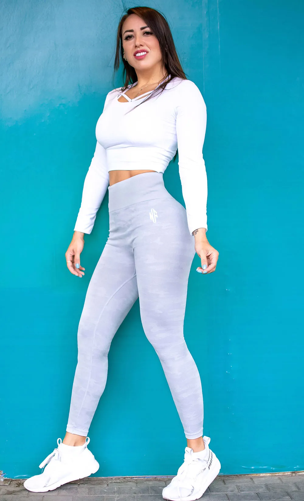 Leopard Light Grey Leggings