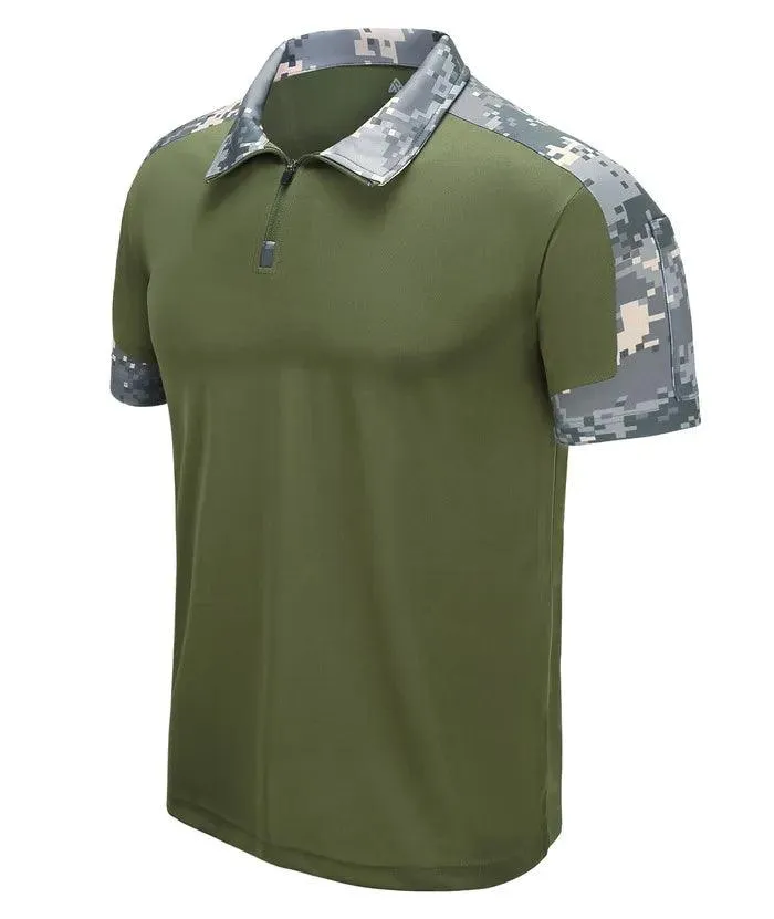Men's Summer Moisture-Wicking Performance Polo Shirt-ZPK000591