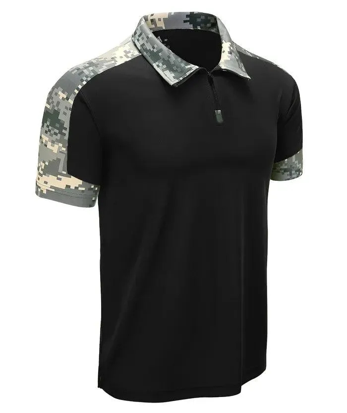 Men's Summer Moisture-Wicking Performance Polo Shirt-ZPK000591