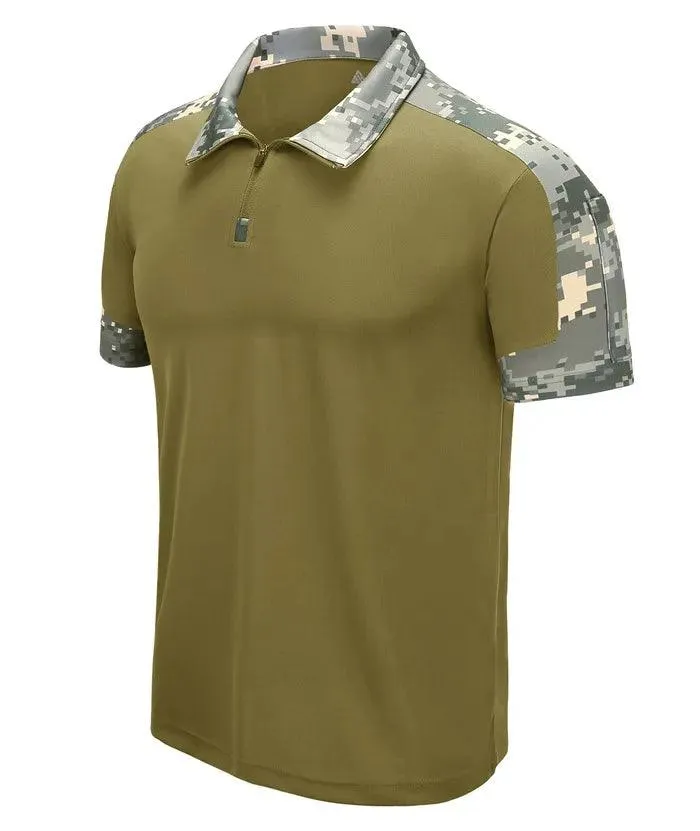 Men's Summer Moisture-Wicking Performance Polo Shirt-ZPK000591