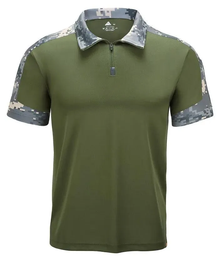 Men's Summer Moisture-Wicking Performance Polo Shirt-ZPK000591