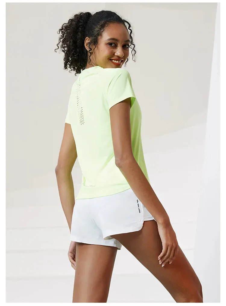 Mesh Breathable Short Sleeves Tops