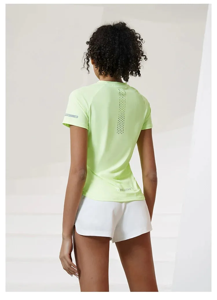 Mesh Breathable Short Sleeves Tops