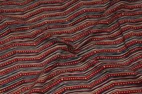 Multicolour Block Printed Cotton Fabric