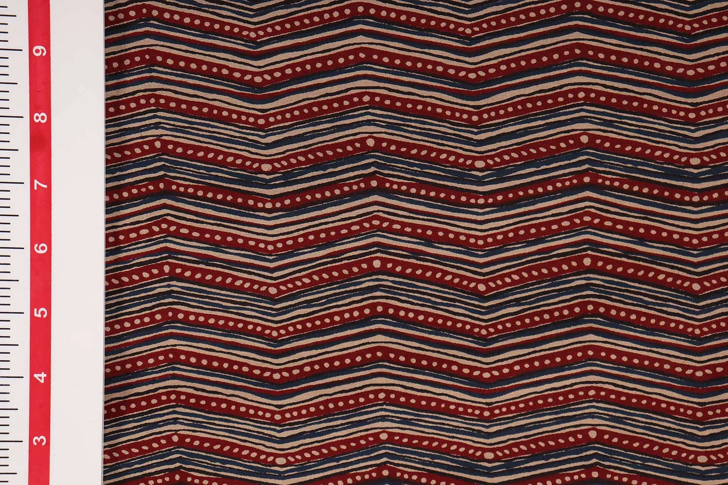 Multicolour Block Printed Cotton Fabric