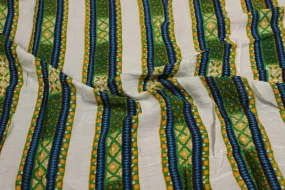 Multicolour Printed Rayon Crepe Fabric